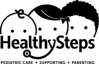 HEALTHYSTEPS PEDIATRIC CARE · SUPPORTING · PARENTING logo