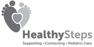 HEALTHYSTEPS SUPPORTING · CONNECTING · PEDIATRIC CARE logo