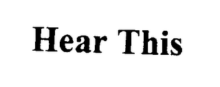 HEAR THIS logo