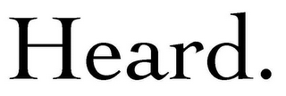 HEARD. logo