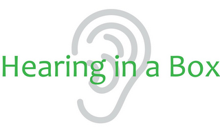 HEARING IN A BOX logo