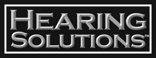 HEARING SOLUTIONS logo