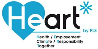 HEART BY PLS HEALTH / EMPLOYEMENT CLIMATE / RESPONSIBILITY TOGETHER logo