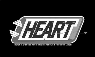 HEART HEALTHY EXERCISE ACCOMPLISHES RESULTS & TRANSFORMATION logo