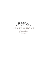 HEART & HOME CUPCAKES EST. 2025 logo