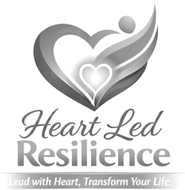 HEART LED RESILIENCE LEAD WITH HEART, TRANSFORM YOUR LIFE. logo