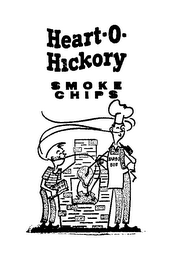 HEART-O-HICKORY SMOKE CHIPS BARBQ BOB logo