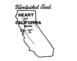 HEART OF CALIFORNIA BRAND HANDPICKED SEED STOCKTON DISTRICT logo