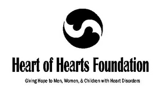 HEART OF HEARTS FOUNDATION GIVING HOPE TO MEN, WOMEN, & CHILDREN WITH HEART DISORDERS logo