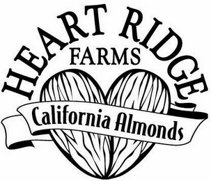 HEART RIDGE FARMS CALIFORNIA ALMONDS logo