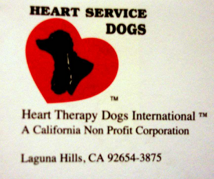 HEART SERVICE DOGS HEART THERAPY DOGS INTERNATIONAL logo