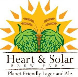 HEART & SOLAR BREW FARM PLANET FRIENDLY LAGER AND ALE logo