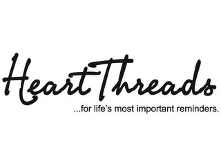 HEART THREADS ...FOR LIFE'S MOST IMPORTANT REMINDERS. logo