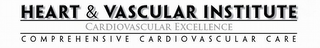 HEART & VASCULAR INSTITUTE CARDIOVASCULAR EXCELLENCE COMPREHENSIVE CARDIOVASCULAR CARE logo