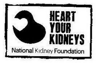 HEART YOUR KIDNEYS NATIONAL KIDNEY FOUNDATION logo