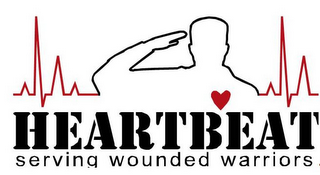 HEARTBEAT SERVING WOUNDED WARRIORS logo