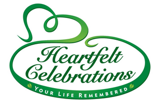 HEARTFELT CELEBRATIONS YOUR LIFE REMEMBERED logo
