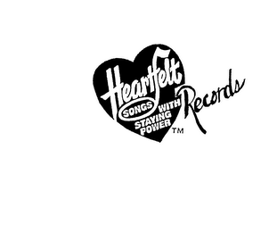HEARTFELT SONGS WITH STAYING POWER RECORDS logo