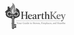 HEARTHKEY YOUR GUIDE TO STOVES, FIREPLACES, AND HEARTHS logo
