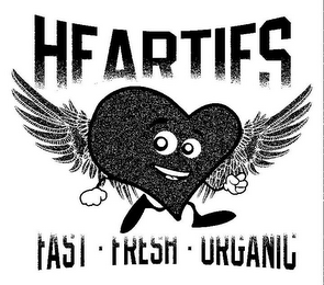 HEARTIES FAST · FRESH · ORGANIC logo