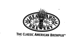 HEARTLAND BREWERY REAL BEER THE CLASSIC AMERICAN BREWPUB logo
