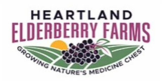 HEARTLAND ELDERBERRY FARMS GROWING NATURE'S MEDICINE CHEST logo