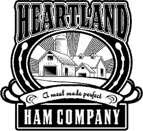 HEARTLAND HAM COMPANY A MEAL MADE PERFECT logo