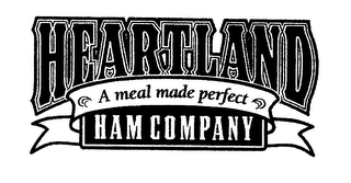 HEARTLAND HAM COMPANY A MEAL MADE PERFECT logo
