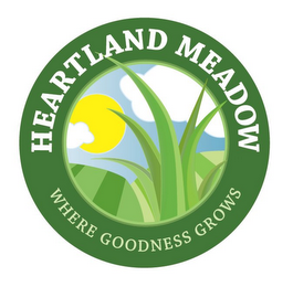 HEARTLAND MEADOW WHERE GOODNESS GROWS logo
