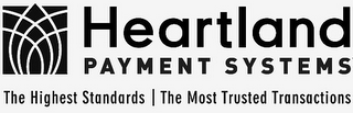 HEARTLAND PAYMENT SYSTEMS THE HIGHEST STANDARDS THE MOST TRUSTED TRANSACTIONS logo