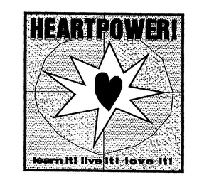 HEARTPOWER! LEARN IT! LIVE IT! LOVE IT! logo