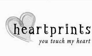 HEARTPRINTS YOU TOUCH MY HEART logo