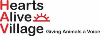 HEARTS ALIVE VILLAGE GIVING ANIMALS A VOICE logo