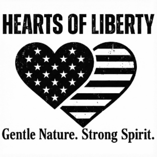 HEARTS OF LIBERTY GENTLE NATURE. STRONG SPIRIT. logo
