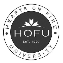 HEARTS ON FIRE UNIVERSITY HOFU EST. 1997 logo