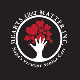HEARTS THAT MATTER INC. NAPA'S PREMIER SENIOR CARE logo
