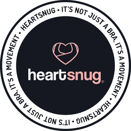 HEARTSNUG · IT'S NOT JUST A BRA, IT'S A MOVEMENT · HEARTSNUG · IT'S NOT JUST A BRA, IT'S A MOVEMENT · logo