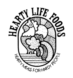 HEARTY LIFE FOODS HEARTY MEALS FOR HARDY PEOPLE logo