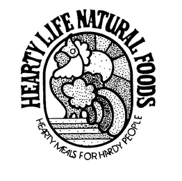 HEARTY LIFE NATURAL FOODS HEARTY MEALS FOR HARDY PEOPLE logo