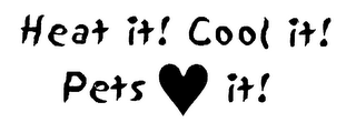 HEAT IT COOL IT PETS LOVE IT logo