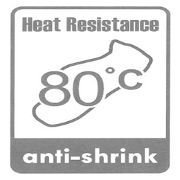 HEAT RESISTANCE ANTI-SHRINK 80°C logo