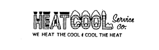 HEATCOOL SERVICE CO. WE HEAT THE COOL & COOL THE HEAT logo