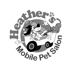 HEATHER’S MOBILE PET SALON logo