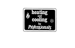 HEATING AND COOLING BY PROFESSIONALS logo