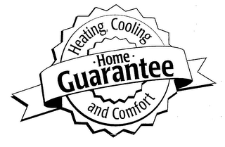 HEATING, COOLING AND COMFORT HOME GUARANTEE logo