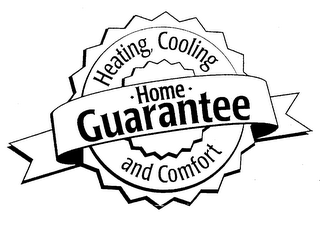 HEATING, COOLING AND COMFORT HOME GUARANTEE logo