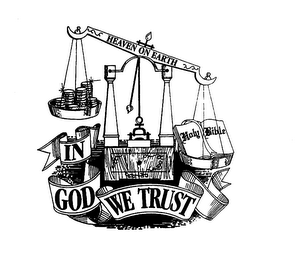 HEAVEN ON EARTH IN GOD WE TRUST HOLY BIBLE logo