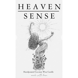 HEAVEN SENSE HANDPOURED COCONUT WAX CANDLE MADE WITH LOVE logo