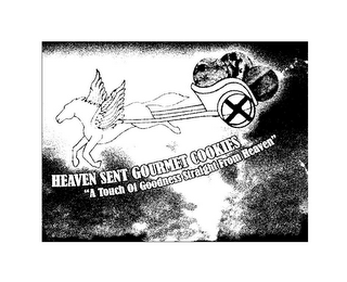 HEAVEN SENT GOURMET COOKIES "A TOUCH OF GOODNESS STRAIGHT FROM HEAVEN" logo