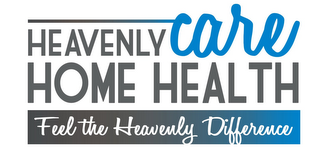HEAVENLY CARE HOME HEALTH FEEL THE HEAVENLY DIFFERENCE logo